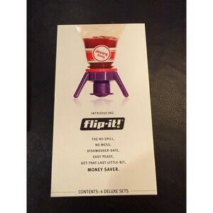 Flip-It! Deluxe Kit 6-Pack Bottle Emptying Stand System BPA Free Multi-Size